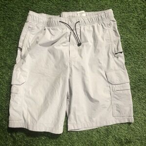 H & M SHorts Mens Size Large Gray Color‎ Block Nylon Relaxed Fit M